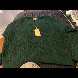 Cozy green sweater